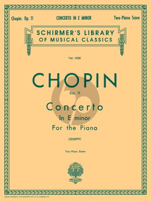 Chopin Concerto No.1 e-minor Op.11 Piano and Orchestra (red. 2 piano's) (edited by Rafael Joseffy)