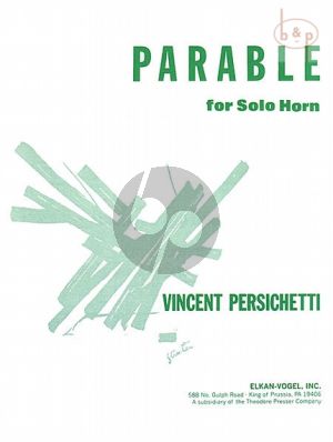 Persichetti Parable 8 Op. 120 Horn solo