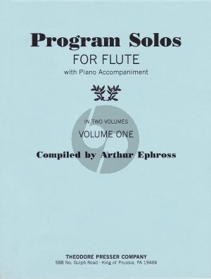 Album Program Solos Vol.1 (Flute-Piano) (edited by Arthur Ephross)