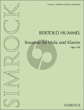 Hummel Sonatina Op. 35b Viola and Piano