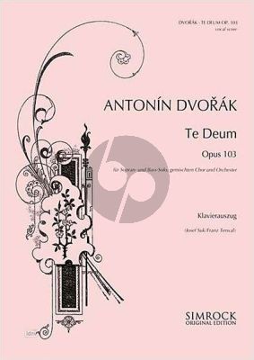 Te Deum Op.103 SB soli-SATB-Orch. Vocal Score