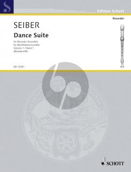 Seiber Dance Suite Vol.1 4 Recorders (SATB) (Score/Parts)