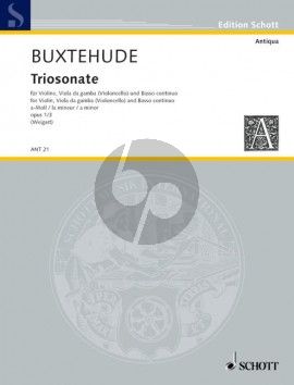 Buxtehude Triosonate a moll Violine-Gamba-BC