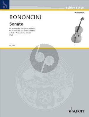 Bononcini Sonata a-minor Violoncello-Bc (Hugo Ruf)
