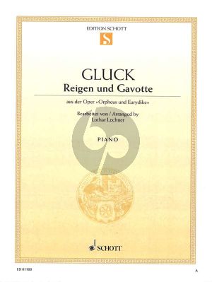 Gluck Reigen und Gavotte (aus Orpheus und Eurydike) (fur Klavier Solo von Lothar Lechner)