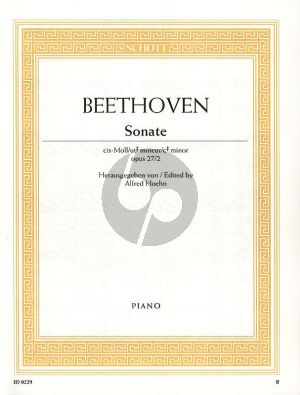 Beethoven Sonate cis-moll Op.27 No.2 Klavier (Mondschein Sonate) (Alfred Hoehn)