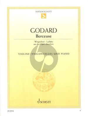 Godard Berceuse (Wiegenlied - Lullaby) aus der Oper Jocelyn Violine oder Violoncello und Klavier) (Grade 3)
