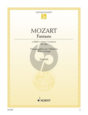 Mozart Fantasie c-moll KV 396 Klavier (Walter Georgii)