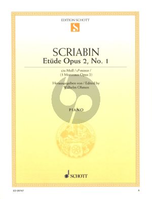 Scriabin Etüde cis-moll Op.2 No.1 Klavier