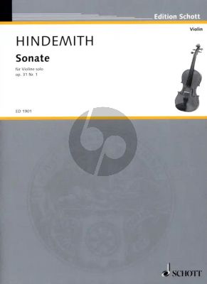 Hindemith Sonate Op.31 No.1 (1924) Violine solo