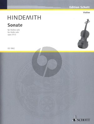 Hindemith Sonate Op.31 No.2 (1924) Violine Solo (Grade 6)