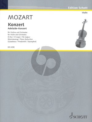 Konzert D-dur (Adelaide-Konzert) KV Anh.294a