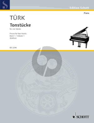 Turk Tonstucke Vol. 1 Piano 4 hds (edited by Erich Doflein)