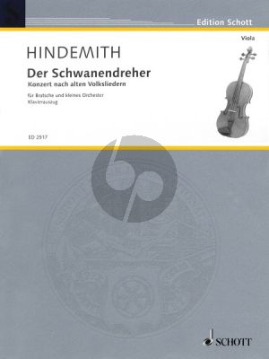 Hindemith De Schwanendreher Viola mit kleines Orchester (KA)