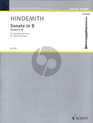 Hindemith Sonate in Bb for Clarinet and Piano (1939)