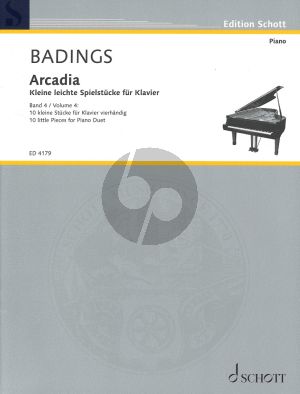 Badings Arcadia Vol.4 Piano 4 hands (10 litte Pieces in easy grades)