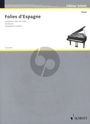 Folies d'Espagne Klavier (Variationen über "La Follia")