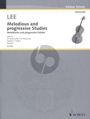 Lee  Melodische und Progressive Etuden Op. 31 Vol.1 fur Violoncello (Hugo Becker)