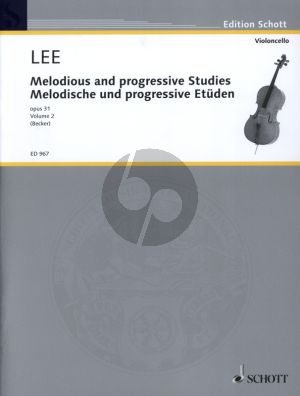 Lee  Melodische und Progressive Etuden Op.31 Vol.2 fur Violoncello (Hugo Becker)