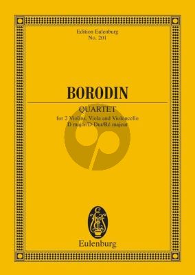 Borodin Quartet No.2 D-major 2 Vi.-Va.-Vc. Study Score