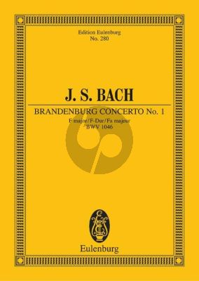 Bach Brandenburg Concerto No.1 F-major BWV 1046 Study Score (edited by Karin Stöckl)