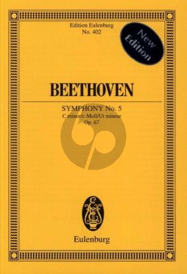 Beethoven Symphony No. 5 Op. 67 c-minor Study Score (edited by Richard Clarke) (Eulenburg)