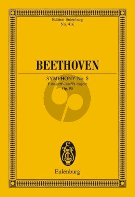 Beethoven Symphony No.8 F-major Op.93 Study Score (edited by Richard Clarke)