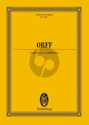 Orff Catulli Carmina Studienpartitur