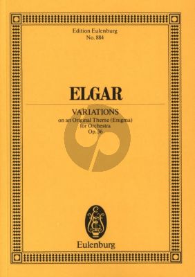 Elgar Enigma Variations Op. 36 Orchestra Study Score (edited by Esther Cavett-Dunsby)