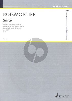 Boismortier Suite B-minor Op.35 No.5 fur Flute and Piano (edited by Hugo Ruf)