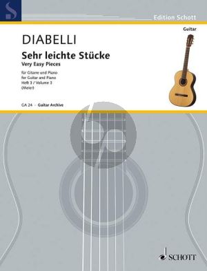 Diabelli Sehr Leichte Stucke Vol.3 Gitarre und Klavier (Georg Meier)