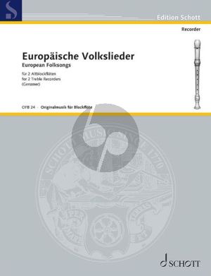 Europaische Volkslieder 2 Altblockflöten