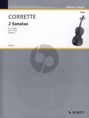 Corrette 2 Sonaten und ein Menuett fur 2 Violas Spielpartitur (Herausgeber Erich Doflein)