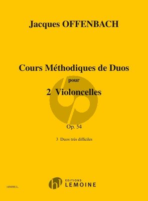 Offenbach Cours Methodique de Duos Op.54 pour 2 Violoncelles