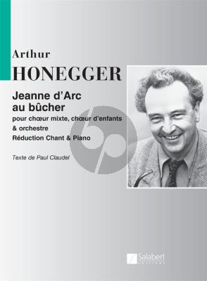 Honegger Jeanne d'Arc au Bücher Partition Chant-Piano