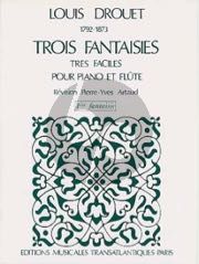 Drouet 3 Fantaisies Op.38 No.1 Flute-Piano (très faciles) (Pierre-Yves Artaud)