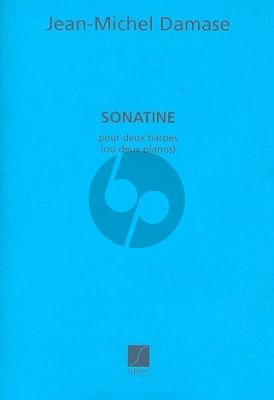 Damase Sonatine (1965) for 2 Harps or 2 Pianos Score (2 Copies required for Performance)