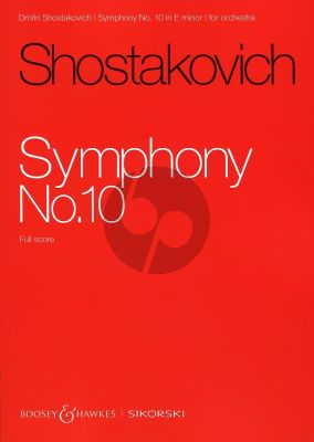 Shostakovich Symphony No.10 Op.93 Full Score (Sikorski)