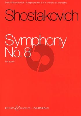 Shostakovich Symphony No.8 Op.65 c-minor Full Score (Sikorski)