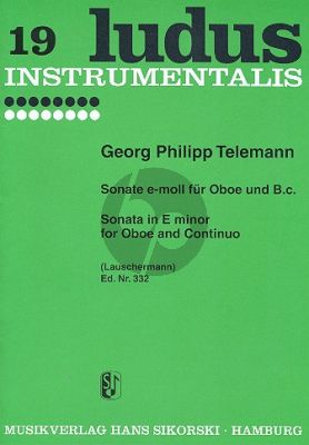 Telemann Sonate e-moll Oboe-Bc (Lauschermann)