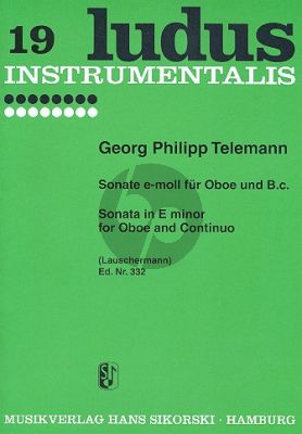 Sonate e-moll Oboe-Bc