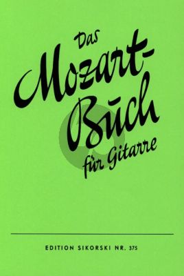 Mozart Buch fur Gitarre Bearbeitet Erwin Schwarz-Reiflingen