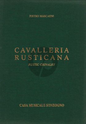 Cavalleria Rusticana Vocal Score