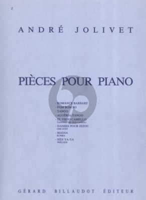 Jolivet Pieces pour Piano