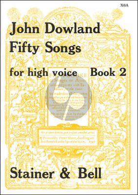 Dowland 50 Songs Vol. 2 High Voice (edited by Edmund Fellowes)