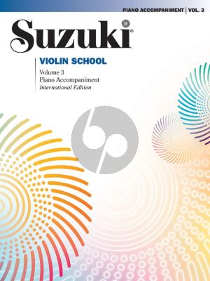 Suzuki Violin School Vol.3 Piano Accompaniments (international edition)