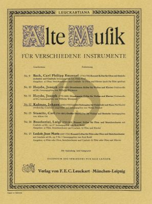 Kuhnau Leichte Suitensatze fur Unterricht und Haus KLavier (Walter Frickert)