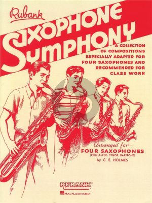 Saxophone Symphony 4 Saxophones (AATB) (Score/Parts) (compiled and arr. G.E. Holmes)