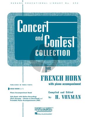 Concert and Contest Collection for French Horn (Horn solo part) (Himie Voxman)