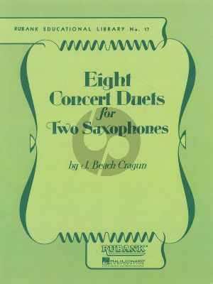 Beach Cragun 8 Concert Duets for 2 Saxophones